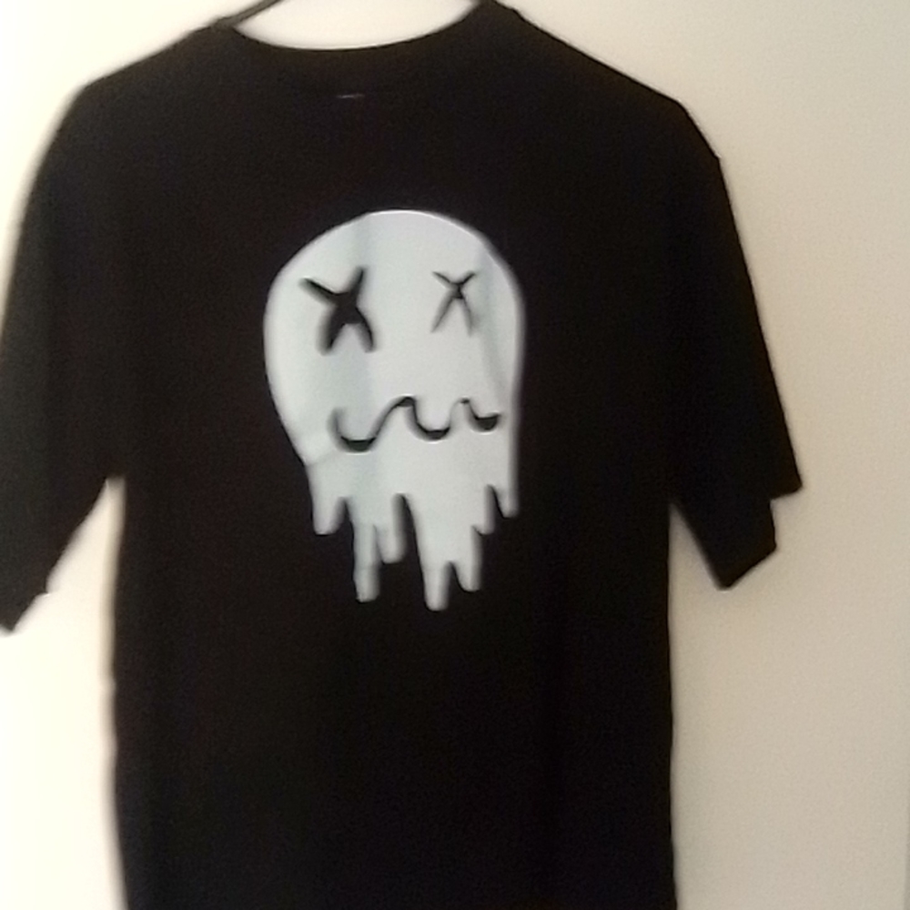 Black ghost Shein shirt